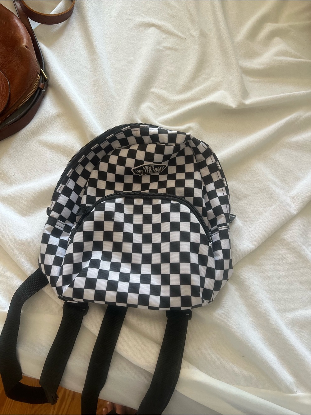 Vans Checkerboard Mini Backpack - Black & White